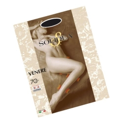 Solidea Venere 70 Den - Open Toe Tights (12/15 mmHg) Size 5-XXL Honey