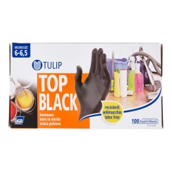 Top Black - 100 Nitrile Gloves Size S Black