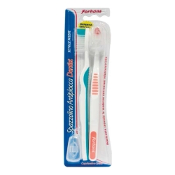 Forhans Twin Pack - 2 Toothbrushes for Complete and Delicate Oral Hygiene