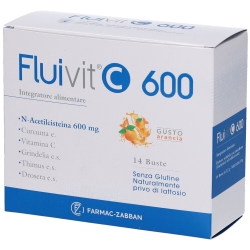 Fluivit C 600 Food supplement - 14 sachets of 3.5 g