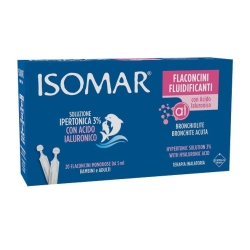 Isomar Hypertonic Solution 3% with hyaluronic acid 20 single-dose vials of 5 ml