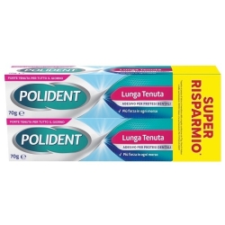 Polident Long-Lasting Denture Adhesive, 2 x 70g