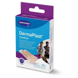 Dermaplast Comfort - 20 Elastic Fabric Plasters, 2 Sizes