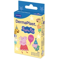 Dermaplast Peppa Pig - 12 Children's Plasters for Small Wounds
