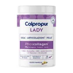Colpropur Lady Vanilla Flavor 332.5g - Supplement for bones, joints, skin, hair and nails