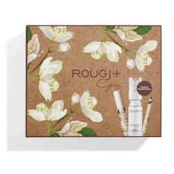 Rougj Christmas Green Set - Black Green Mascara + Black Green Eye Pencil + Steminelveg Green Face Serum