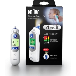 Braun ThermoScan 7+ - Ear Thermometer with Age Precision and Night Mode