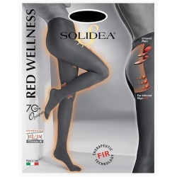 Solidea Red Wellness - 70 Denier Tights Size 3-ML Opaque Peacock
