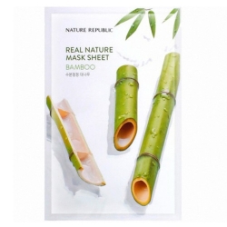 Real Nature Bamboo Mask Sheet - Hydrating and Soothing Sheet Mask 23g