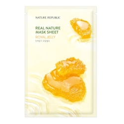Real Nature Royal Jelly Mask Sheet - Nourishing and revitalizing sheet mask 23 gr