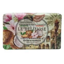 Le Deliziose - Coconut and Almond Marseille Soap 150g