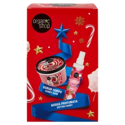 Incanto Goloso Duo Gift Set - Candy Cane Body Scrub 250 ml + Cotton Candy Scented Water 100 ml