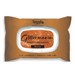 Glitter Mania Bronze - 15 Refreshing Bronze Glitter Wipes