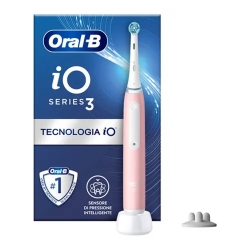 ORAL B iO 3S - Rechargeable Electric Toothbrush with Pressure Sensor and 3 Modes Pink