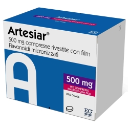 Artesiar 500 mg - Vasoprotector for Venous Insufficiency and Hemorrhoids 120 tablets