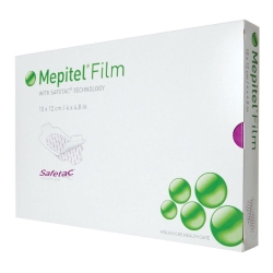 Mepitel - 10 Polyurethane Film Dressings with Soft Silicone Contact Layer 10.5 x 12 cm
