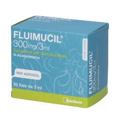 Fluimucil 300 mg/3 ml N-Acetylcysteine ​​- Mucolytic Nebulizer Solution 20 3 ml Vials
