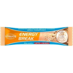Ultimate Italia Energy Break Milk and Muesli Flavor - 30g Energy Bar