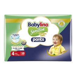 Pants Sensitive - 38 Pull-Up Diapers Size 4 Maxi (7-13 kg)