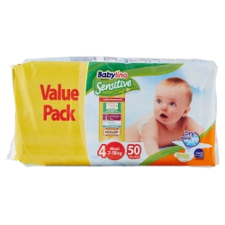Sensitive - 50 Diapers Size 4 Maxi (8-13 kg)