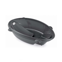 Bollicina Antracite Fume U55 - Baby Bath with Two Anatomical Seats from 0 to 12 Months