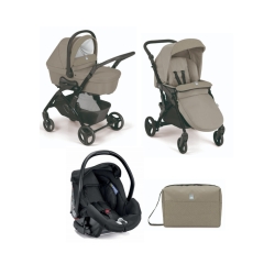 Trio Fluido Easy 330 - Modular System with Area Zero+ i-Size Car Seat, Dove Grey
