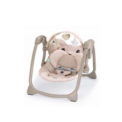 Midi - Swing Bouncer with Reclining Backrest and Melodies Color 264 Beige Dogs
