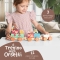 Chicco Teddy Bear Train - Wooden Toy with 4 Characters and 5 Blocks