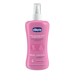Chicco 4in1 Massage Oil - Stretch Mark Prevention, Moisturizing, Elasticizing, Pre and Postpartum 200 ml