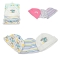 Baby Hat Set - 3 Pure Cotton Caps for Babies 0-3 Months, Blue