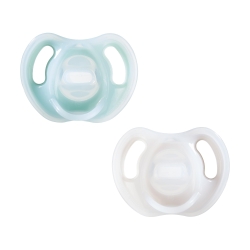Ultra Light - 2 Orthodontic Pacifiers in Medical Silicone 0-6 Months