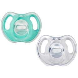 Ultra Light Pacifier - 2 Ultra Light Silicone Pacifiers 0-6 Months