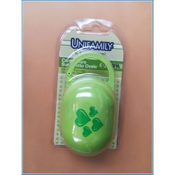 Unifamily Green Oval Pacifier Container
