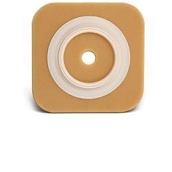 Plate with flange and protective barrier with hydrocolloids system 2s plate plus 100 mm - 5 Stoma Plates