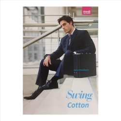 Swing Cotton - Men's 18 mmHg Blue Knee High Socks Size II