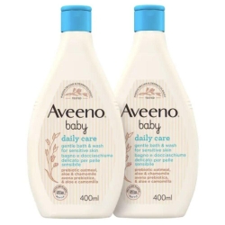 Aveeno Baby Daily Care - Shower Gel for Newborns for Delicate and Sensitive Skin 2 x 400 ml