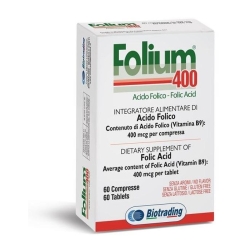 Folium 400 - Folic Acid Supplement 60 Tablets