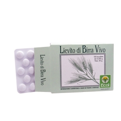 Live Brewer's Yeast 100 Tablets - Supplement for intestinal flora, diarrhea, and flatulence