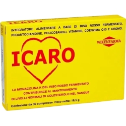 Icaro supplement for cholesterol levels 30 tablets
