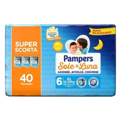 PAMPERS Sole & Luna - 40 Diapers Size 6 XL (15-30 Kg)