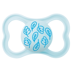 Supreme - Orthodontic Silicone Pacifier with Ultra-Thin Nipple, 16 Months+, Blue