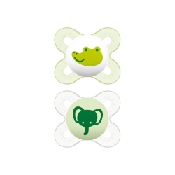 Start Nano - 2 Pacifiers with Rubber Teat 0-2 Months Neutral