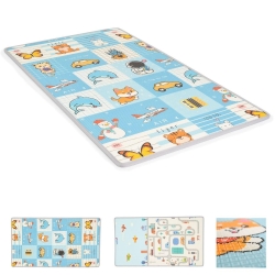 Roll Xpe - Double-Sided Folding Play Mat, Light Blue