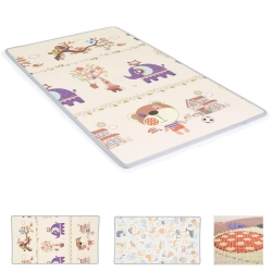 XPE Play Mat - Foldable Double-Sided Beige