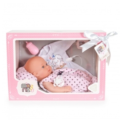 White and Pink Doll with Accessories 36 cm