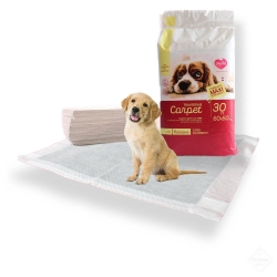 Dealo Carpet - 30 Super Absorbent and Odor-Cleaning Dog Pads 60x60 cm