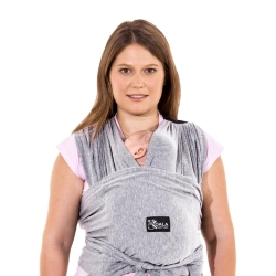Cuddle Band - Adjustable Pre-tied Baby Carrier in Light Grey