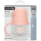 Suavinex Night&Day - Non-Spill Learning Cup with Fluorescent Pink Handles 6 Months+ 150 ml