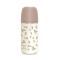 Suavinex Poetry - Glass baby bottle with silicone teat, brown, 240 ml