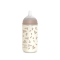 Suavinex Poetry - Glass baby bottle with silicone teat, brown, 240 ml